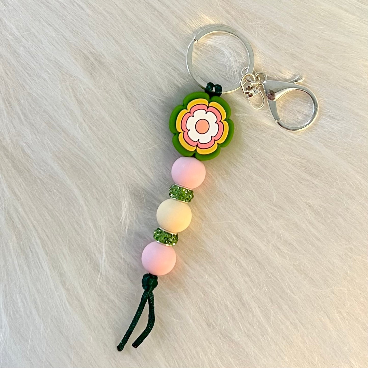 Retro Flower Keychain