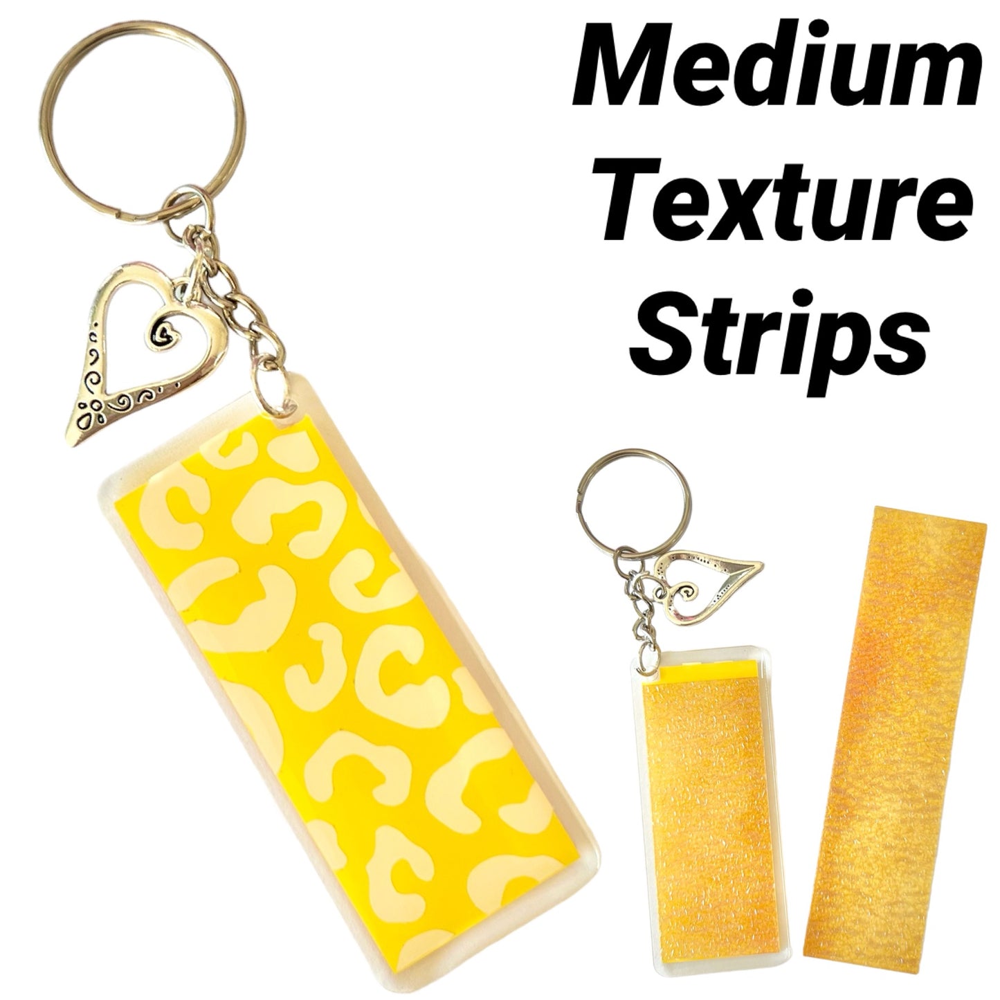 Anxiety calming strip keychain - Medium texture