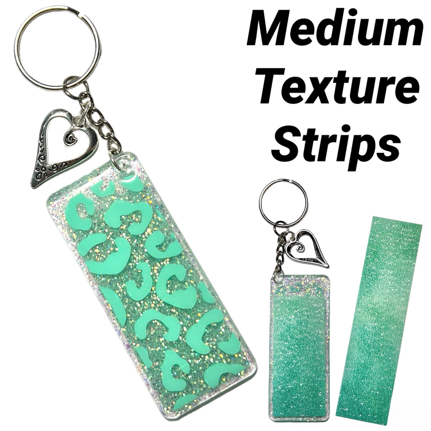 Anxiety calming strip keychain - Medium texture
