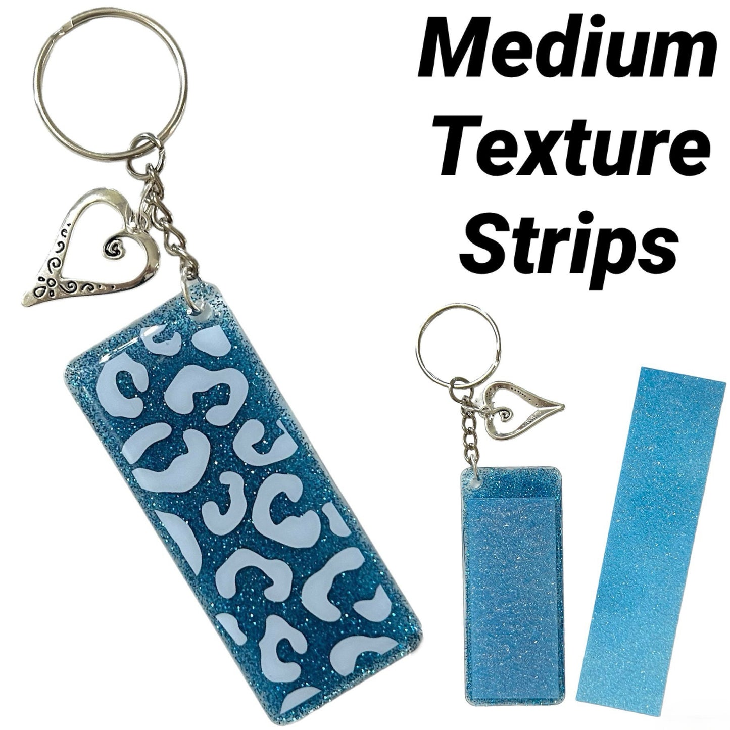 Anxiety calming strip keychain - Medium texture