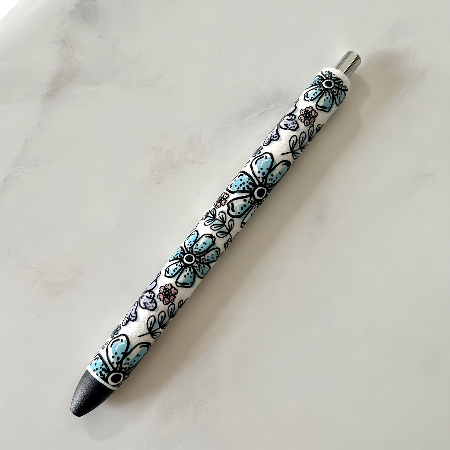 Multi floral gel pen