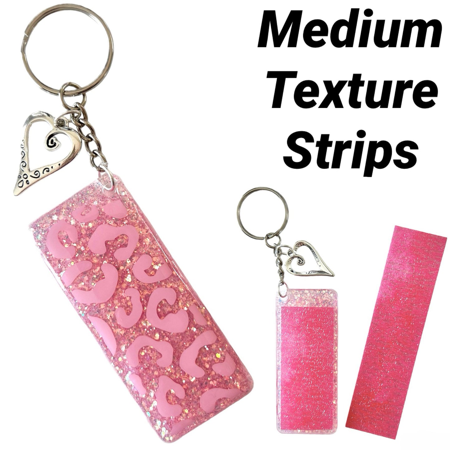 Anxiety calming strip keychain - Medium texture