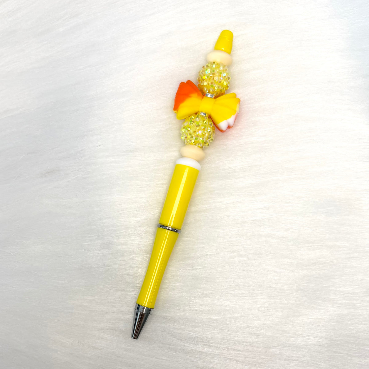 CANDY CORN YELLOW REFILLABLE BALLPOINT PEN