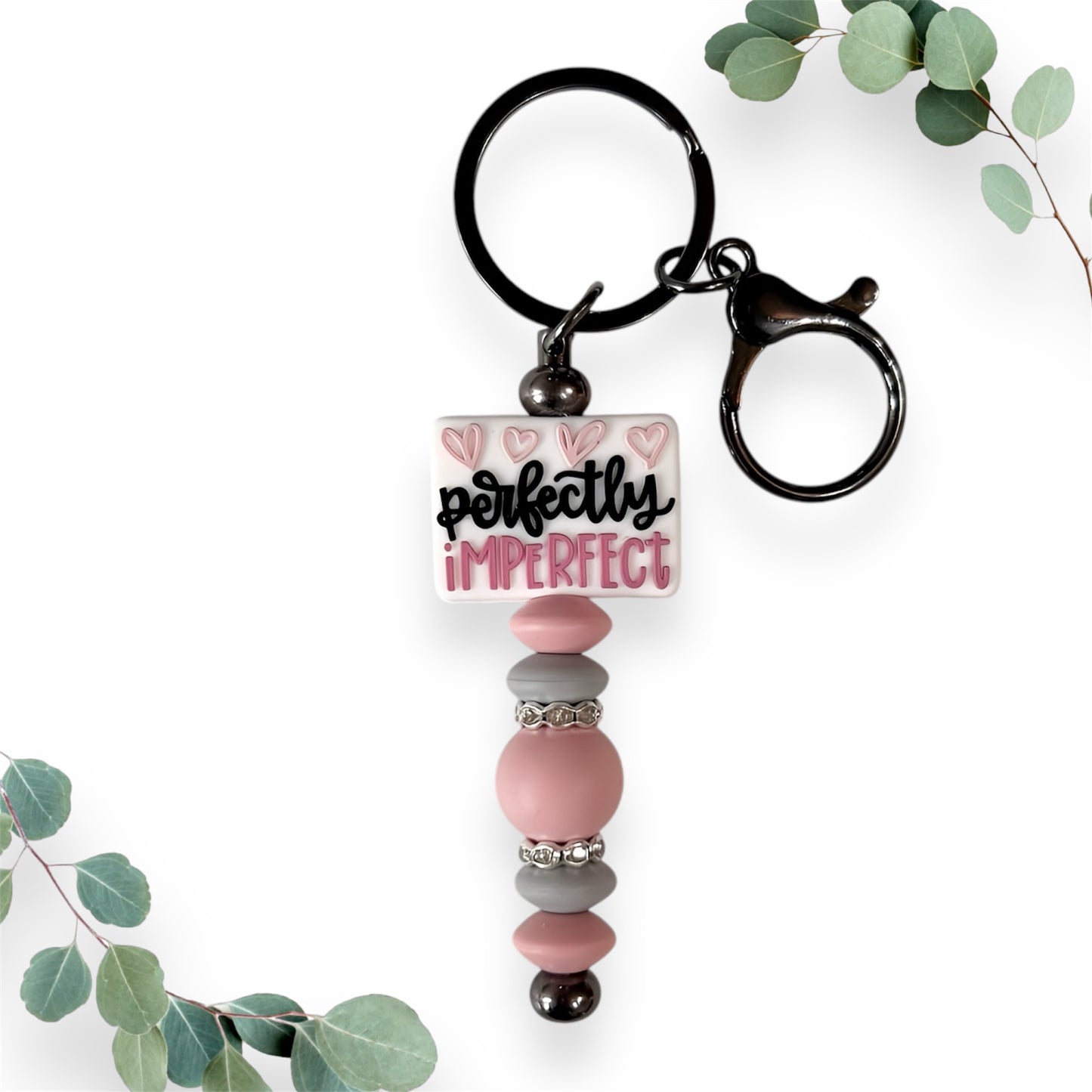 PERFECTLY IMPERFECT bar keychain