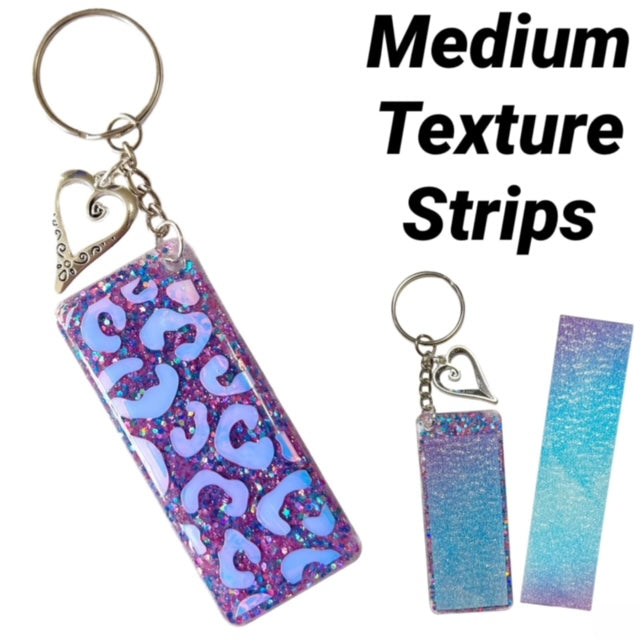 Anxiety calming strip keychain - Medium texture