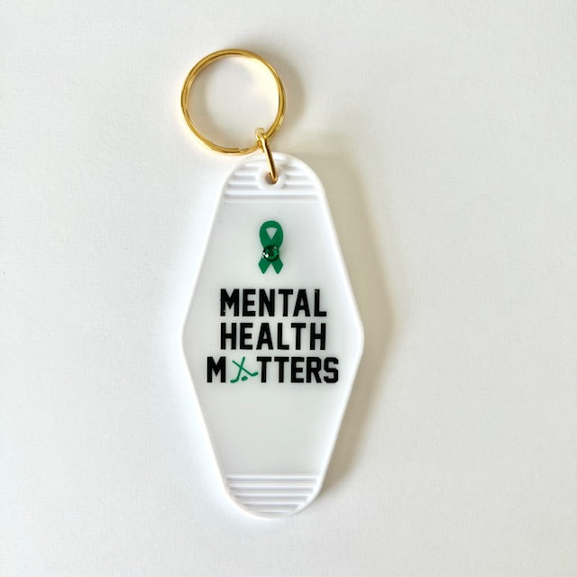 Mental health matters hotel keychain