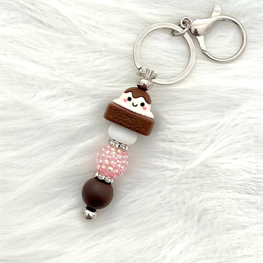 Brownie a la mode ~ bar keychain