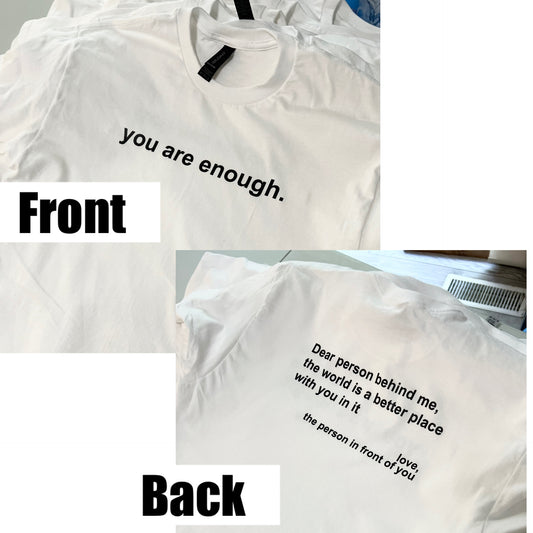 You are enough - short sleeve t-shirt