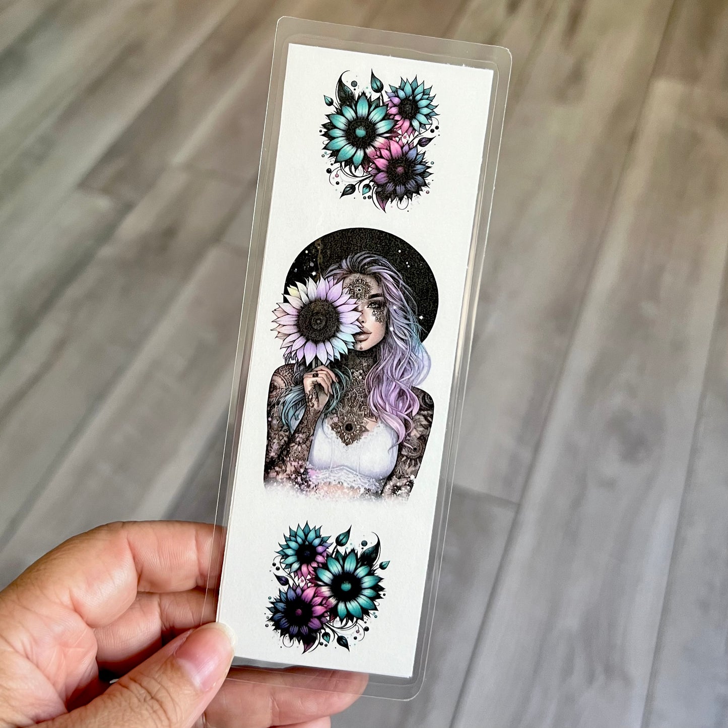 Sunflower Girl - Laminated Bookmark