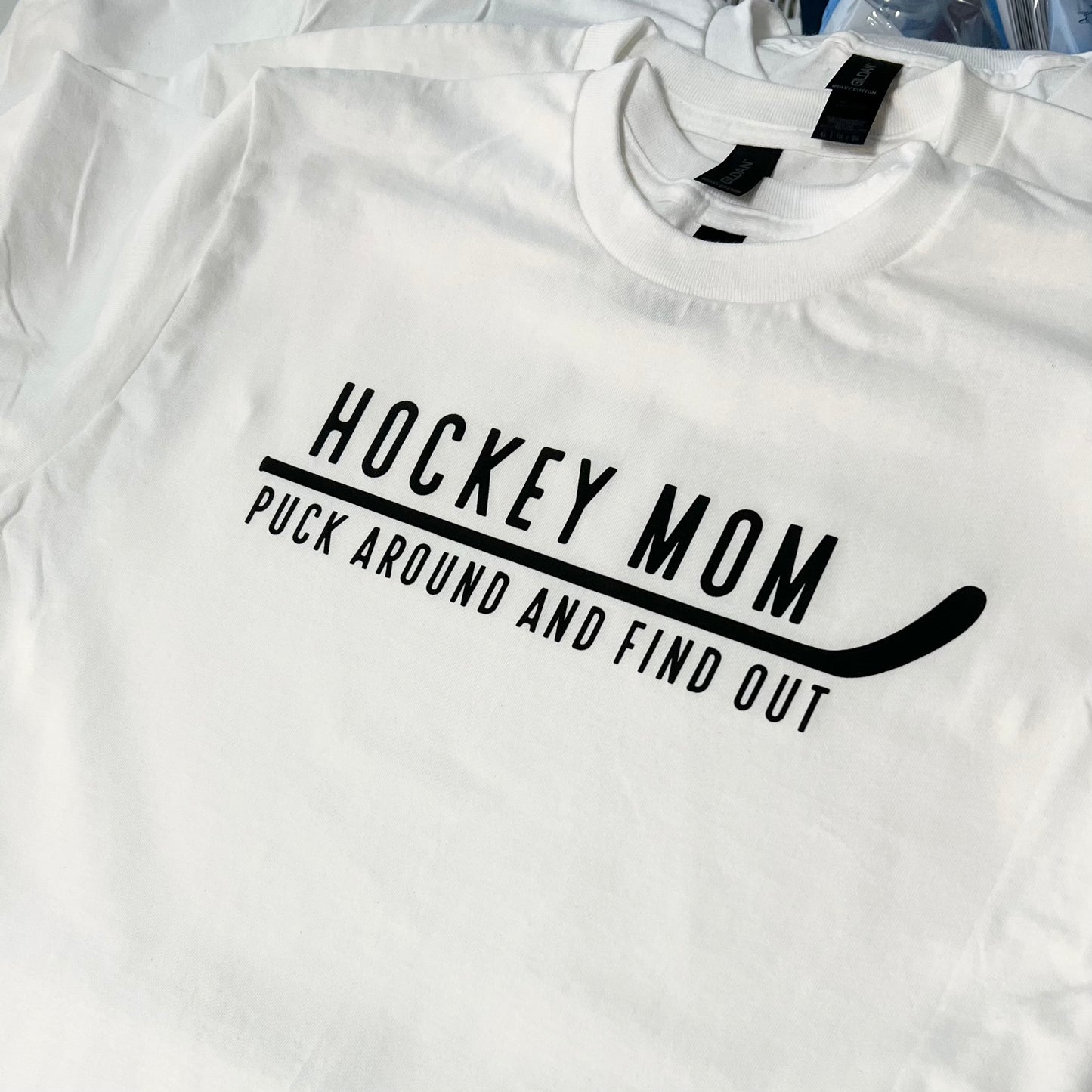 Hockey Mom puck around and find out - short sleeve t-shirt